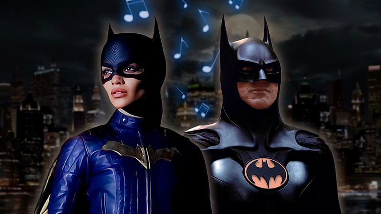 Batgirl and Batman music notes behind