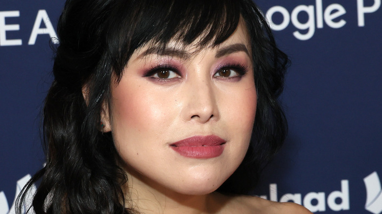 Ivory Aquino poses for a photo at the 2022 GLAAD Media Awards