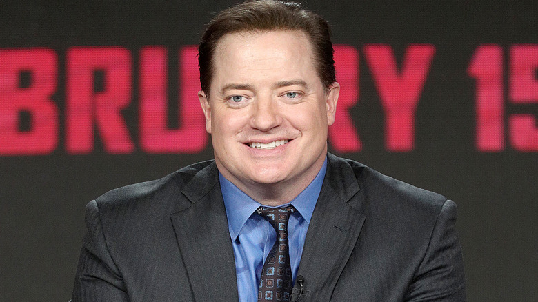 Brendan Fraser smiling at a Doom Patrol panel
