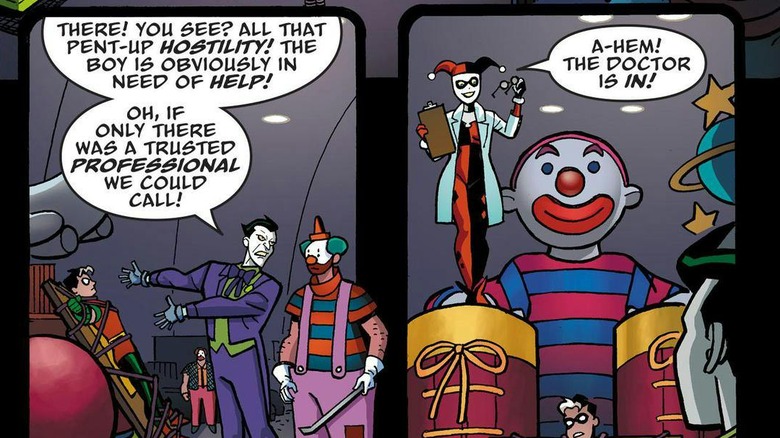 Joker kidnaps Robin