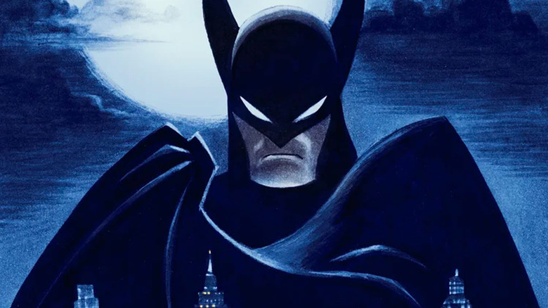 Batman looks over Gotham