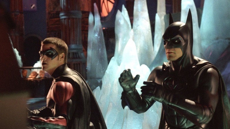 Batman and Robin in the Batcave