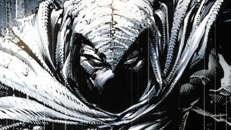 Moon Knight crouching