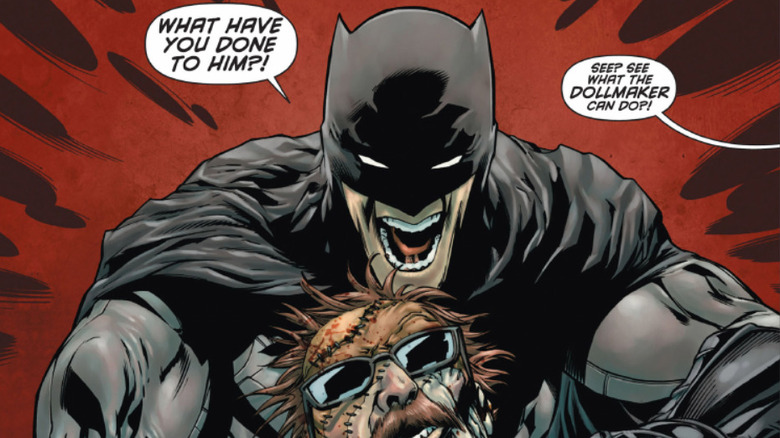 Batman holding Jim Gordon's doll in Detective Comics #2