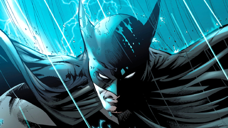 Batman standing in the rain in Detective Comics #673