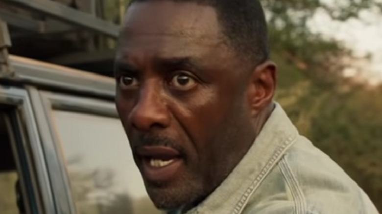 Idris Elba looks scared