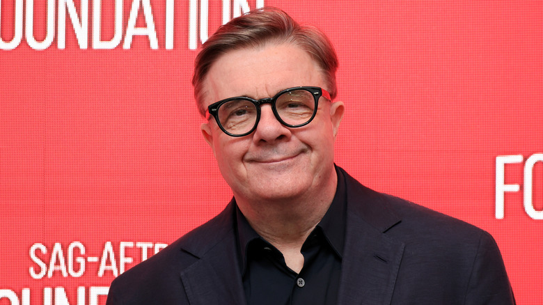 Nathan Lane smiling at charity event
