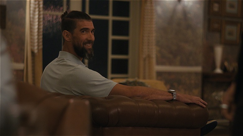 Michael Phelps playing himself in "Beef"