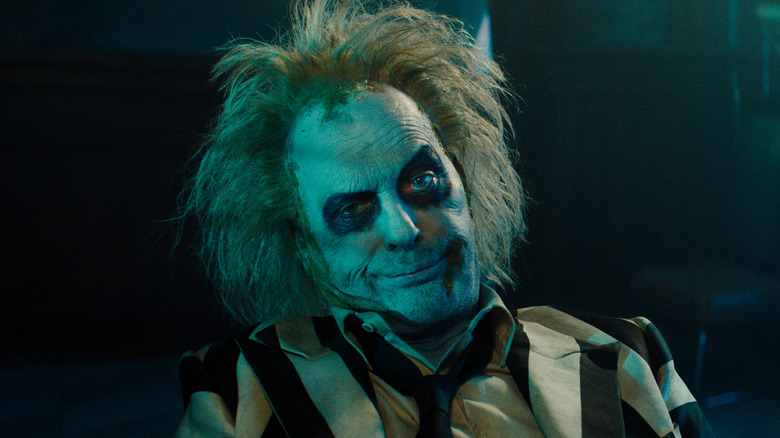 Beetlejuice smirking