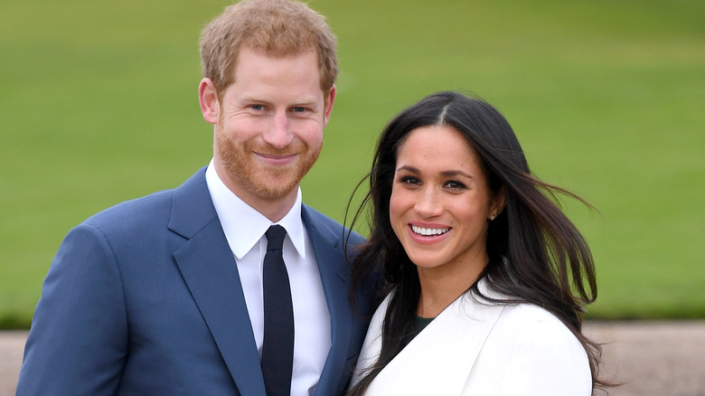 Prince Harry and Meghan Markle attend an event together