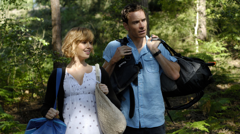 Jenny and Steve carrying their gear outside in Eden Lake (2008)