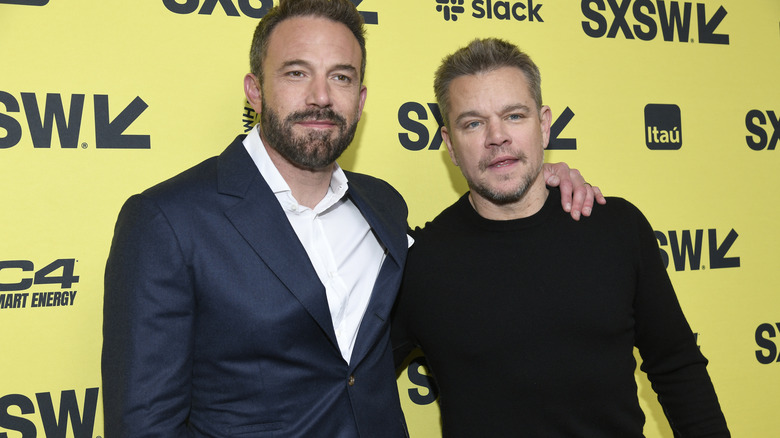 Ben Affleck and Matt Damon standing together