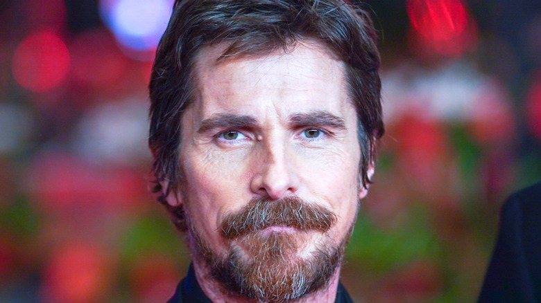 Christian Bale smiling