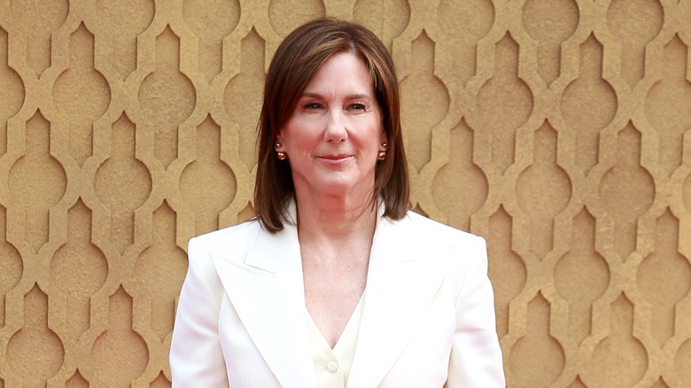 Kathleen Kennedy smiles