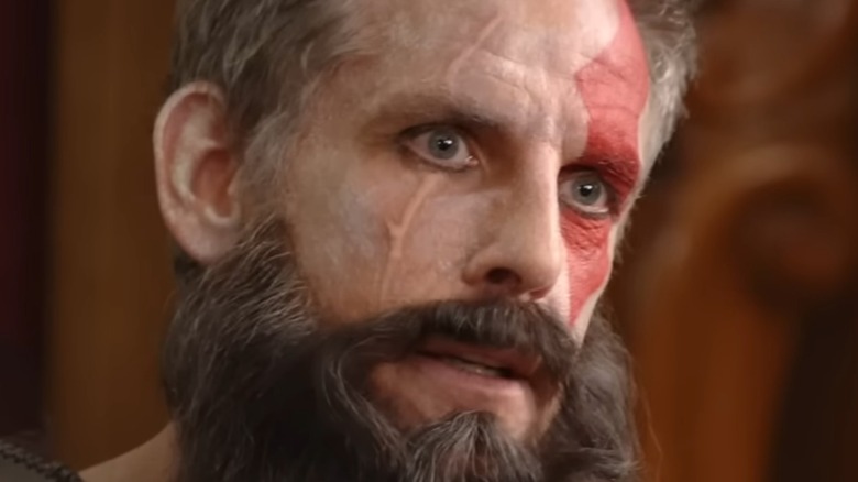 Ben Stiller runs a therapy session as Kratos 