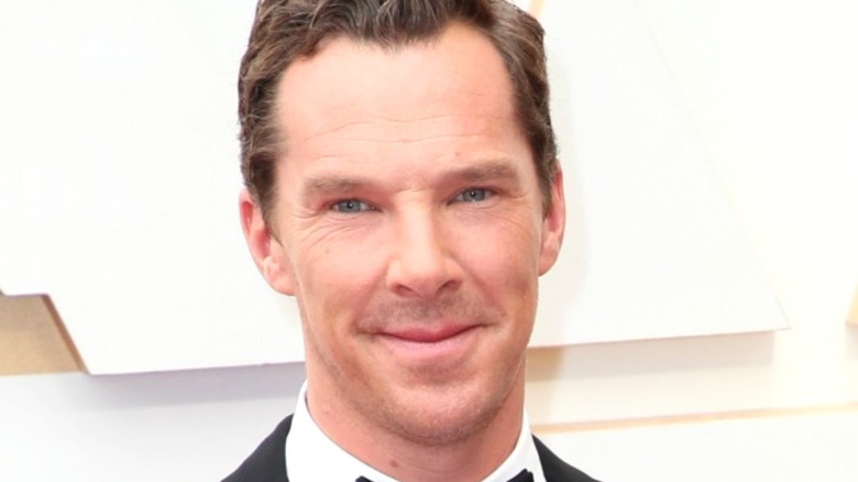 Cumberbatch smiling for press photo