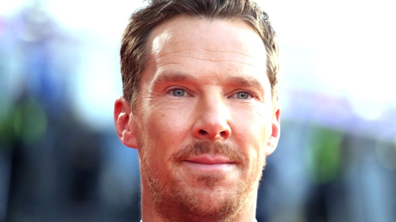 Benedict Cumberbatch with light stubble