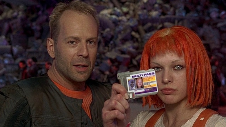 Korben and Leeloo in "The Fifth Element" (1997)