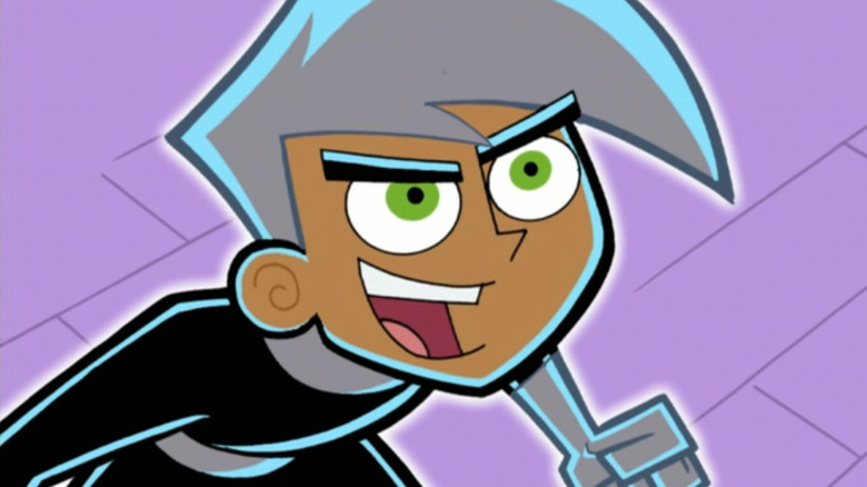 Danny Phantom smirking on Danny Phantom