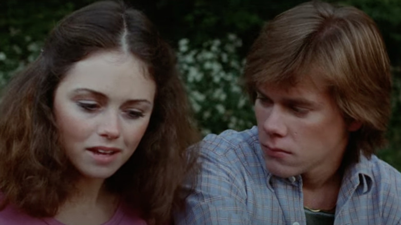 Jeannine Taylor and Kevin Bacon in Friday the 13th