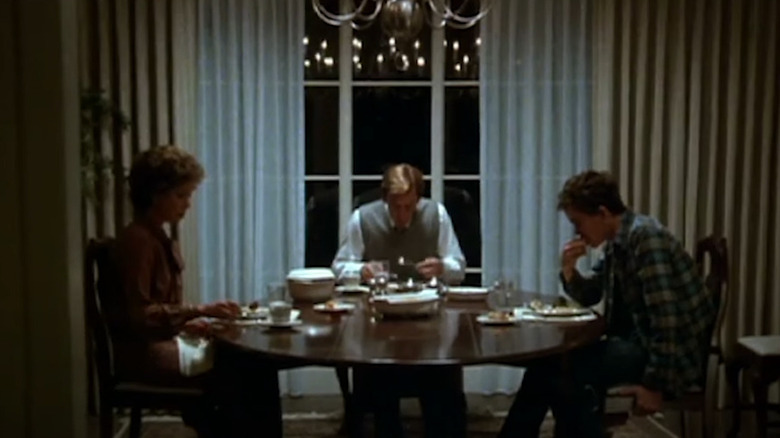 Jarrett family eating dinner