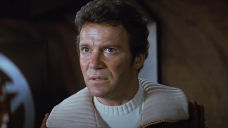 William Shatner looking afraid