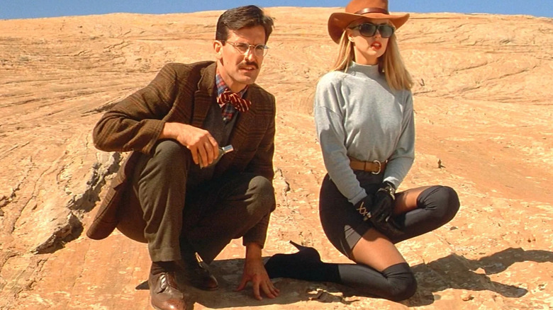 Sandy and Robert in desert