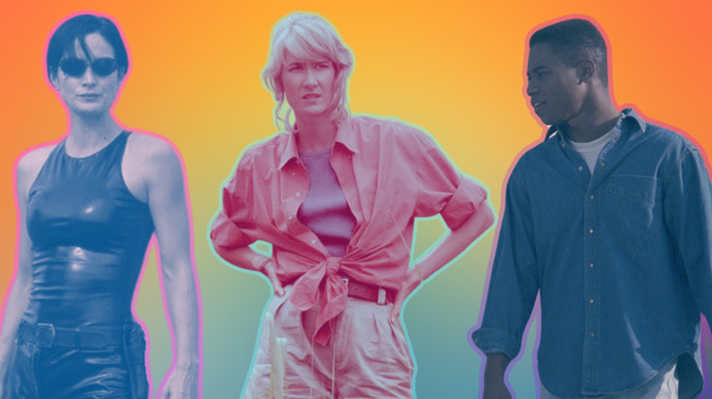 Trinity (Carrie-Anne Moss) in "The Matrix," Ellie (Laura Dern) in "Jurassic Park," and Tre (Cuba Gooding Jr.) from "Boyz N the Hood"