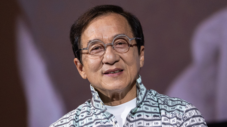 Jackie Chan smiles