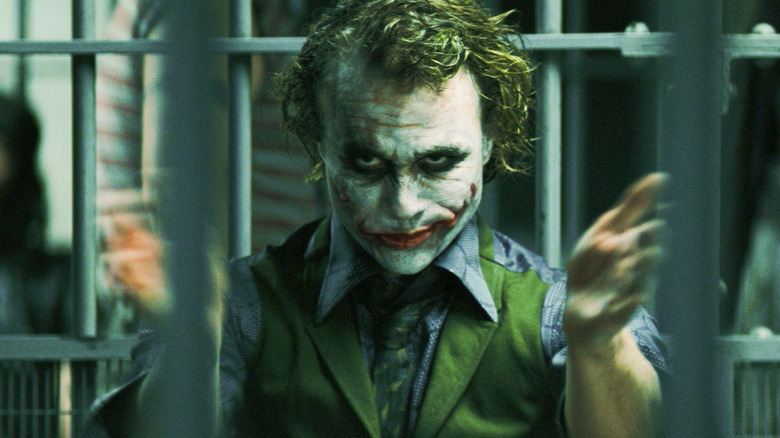 The Joker clapping in The Dark Knight (2008)