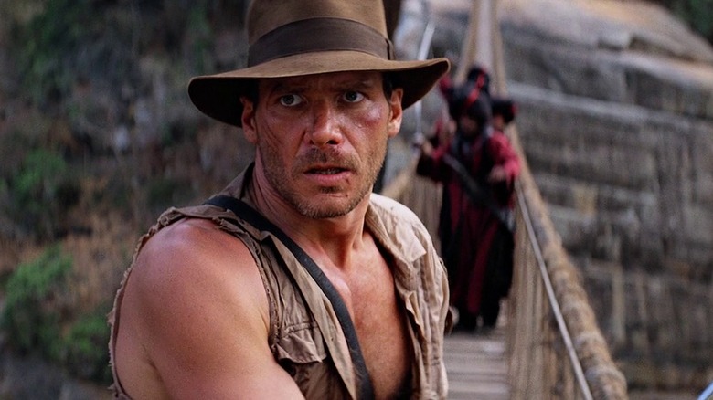 Indiana Jones on a bridge