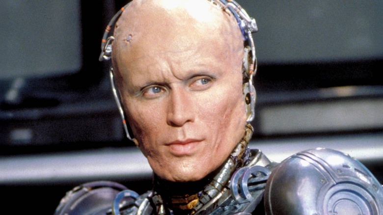 RoboCop with his helmet off