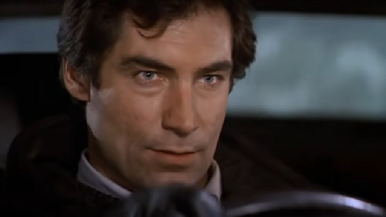 Bond driving a car