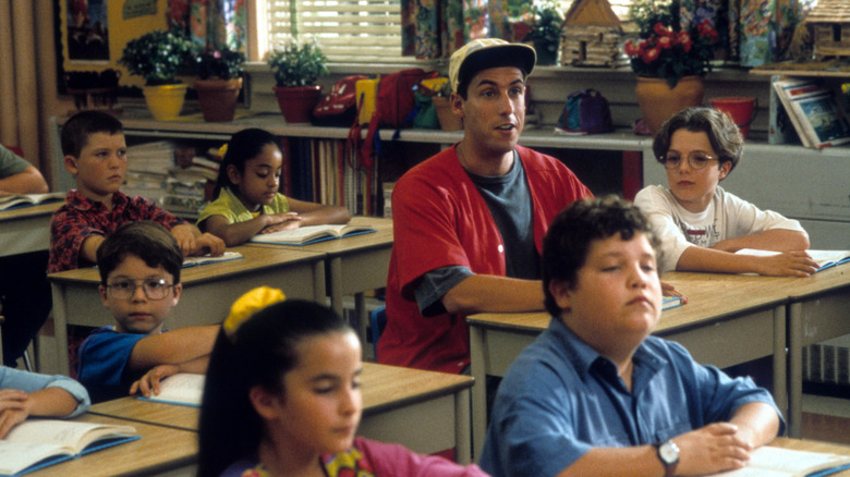 Billy Madison sits in the classroom