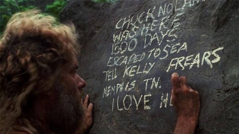Chuck Noland writes goodbye