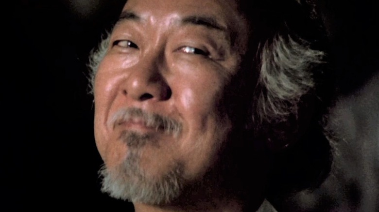 Mr. Miyagi smiling