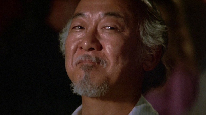 Mr. Miyagi smiling