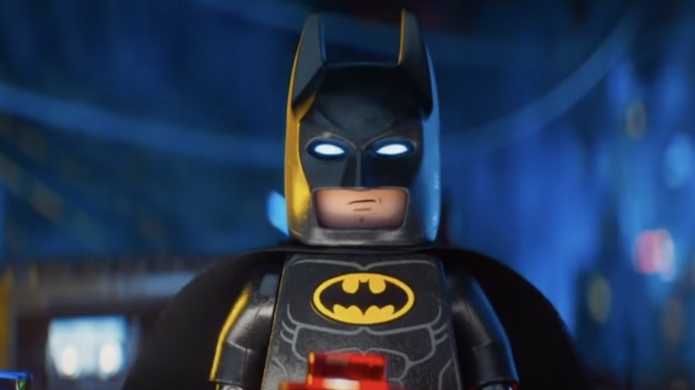 Lego Batman grimacing