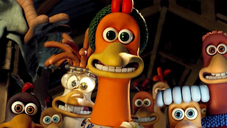 Chicken Run chickens grinning