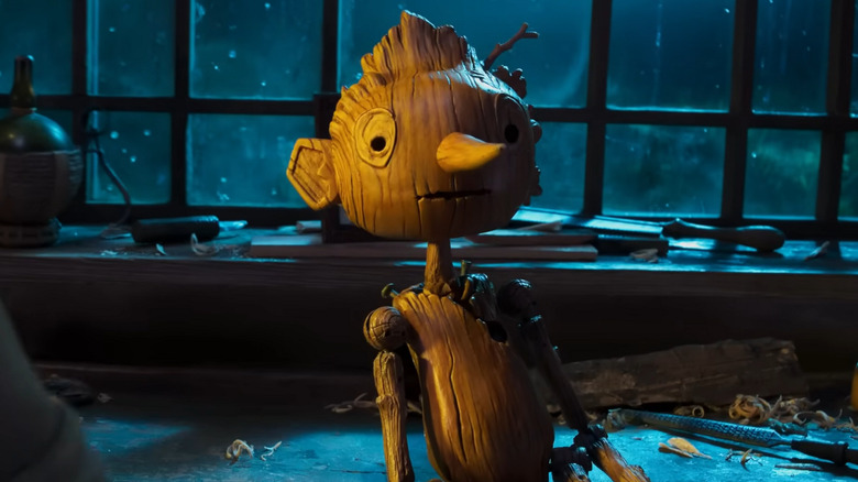 Pinocchio with wide eyes 