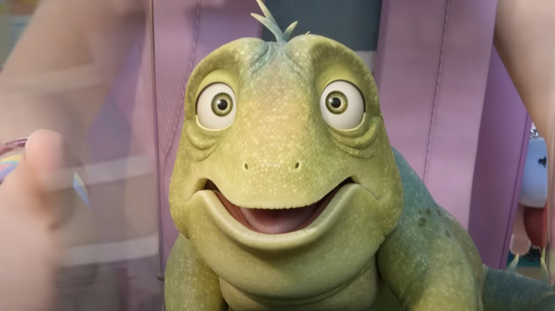 Leo the tuatara gasping