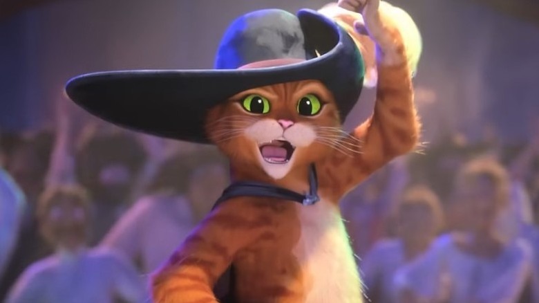 Puss in Boots dancing
