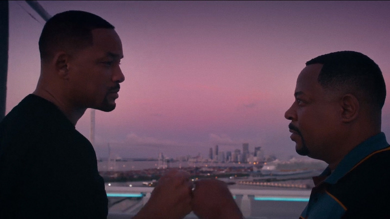 Lowrey Burnett fist bumping
