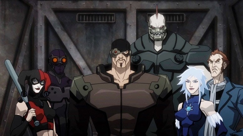 Task Force X assembled in elevator