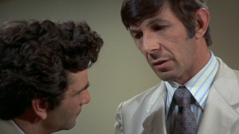 Dr. Mayfield looks down on Columbo in "A Stitch in Crime" (1973)