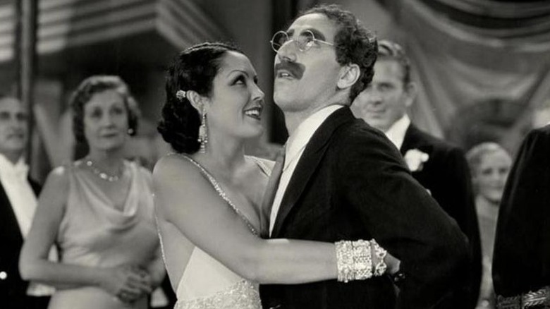 Rufus T. Firefly getting nervous at a dance in "Duck Soup" (1933)