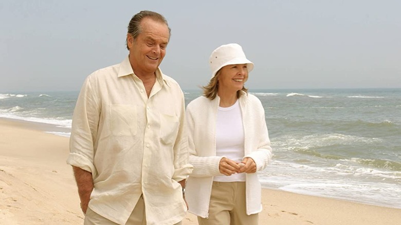 Jack Nicholson Diane Keaton walk down beach