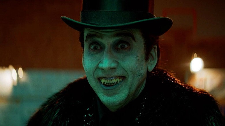 Dracula smiling with top hat