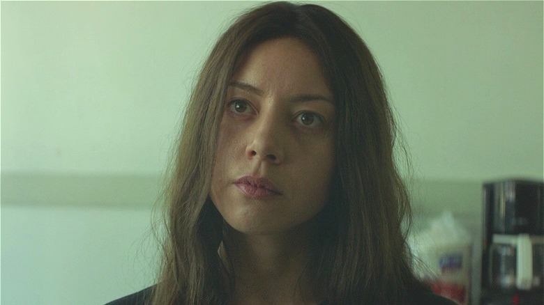 Aubrey Plaza with long hair