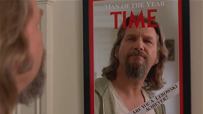 Jeff Bridges looking at the mirror